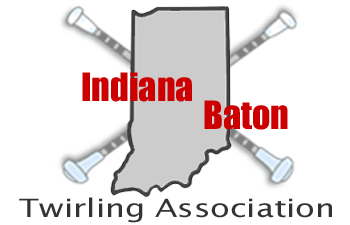 indiana baton twirling logo